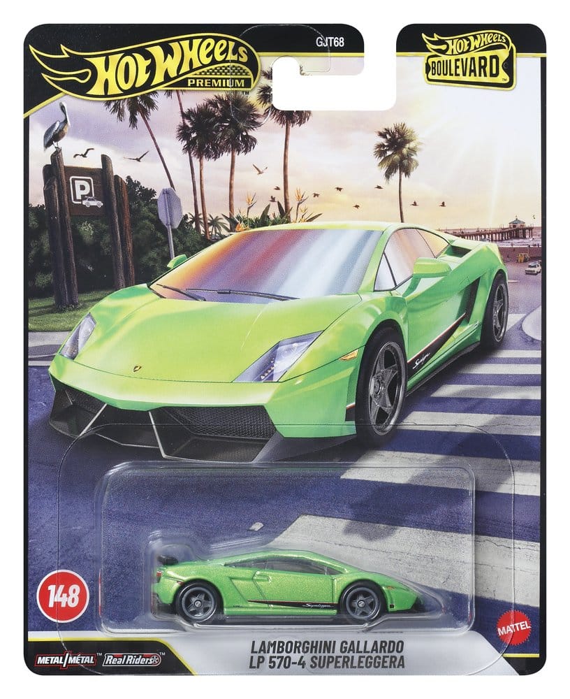 Hot Wheels Premium Modellini in Metallo 1/64 Boulevard 978G - Confezione da 10