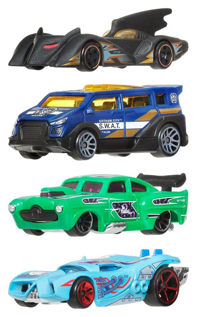 Batman Hot Wheels Silver Series Veicoli Die-Cast in Scala 1:64 - Assortimento da 24 Pezzi Mattel