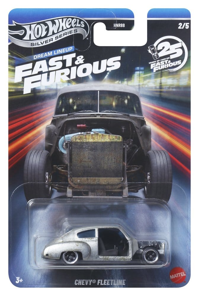Fast & Furious Hot Wheels Silver Series Veicoli in Pressofusione 1/64 - Assortimento 24 Pezzi