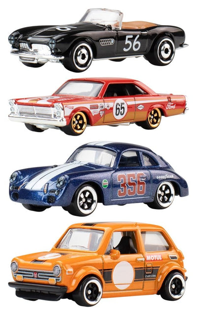 Hot Wheels Silver Series - Set di 10 veicoli in pressofusione scala 1/64 Vintage 979J