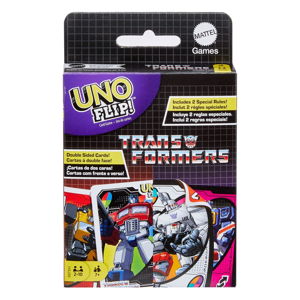 Transformers UNO Flip! Carte da Gioco Mattel