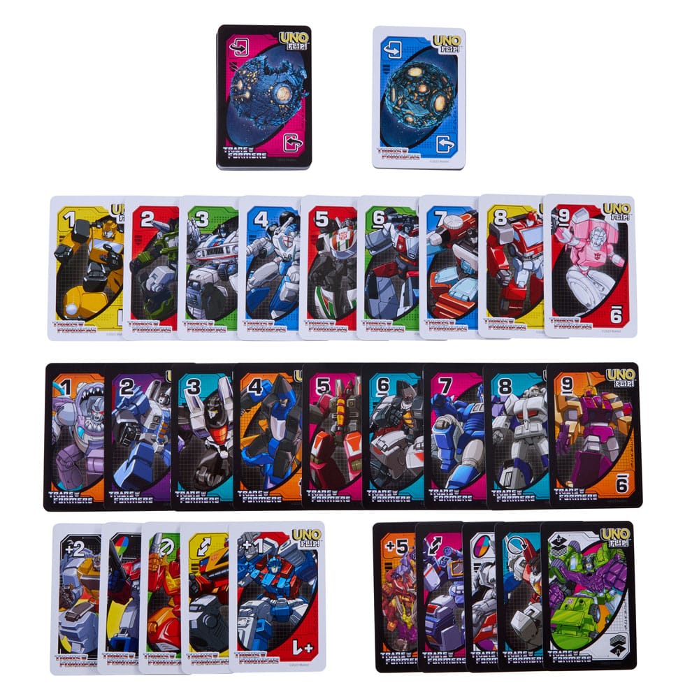 Transformers UNO Flip! Carte da Gioco Mattel