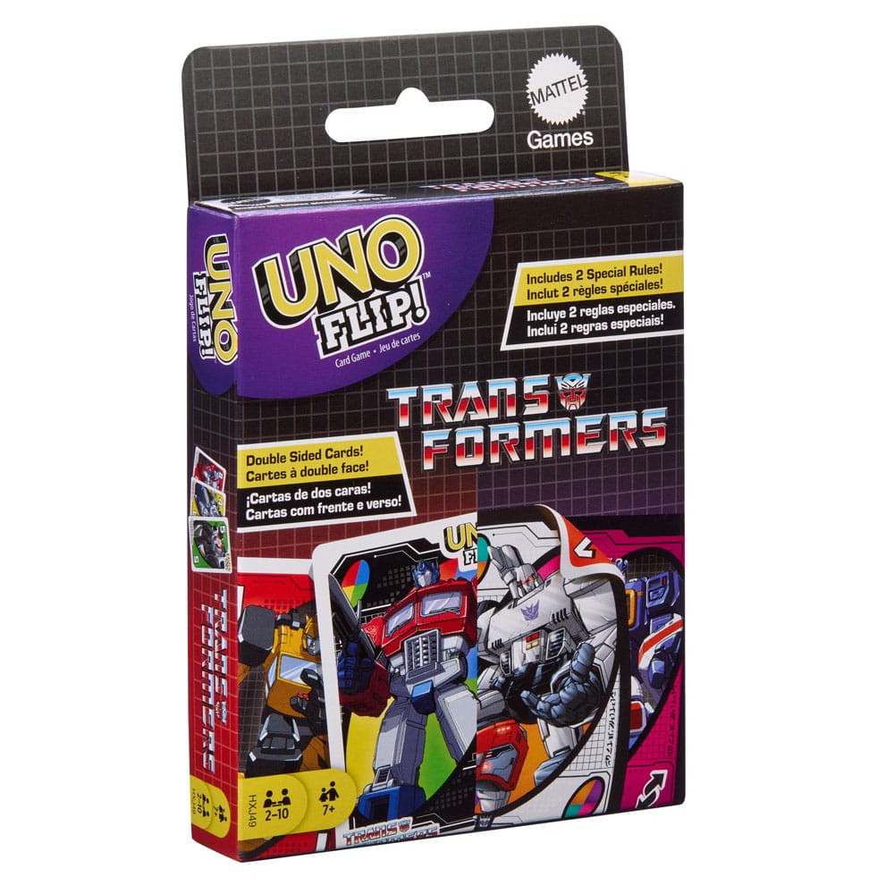 Transformers UNO Flip! Carte da Gioco Mattel