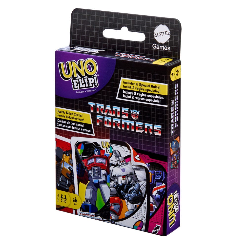 Transformers UNO Flip! Carte da Gioco Mattel