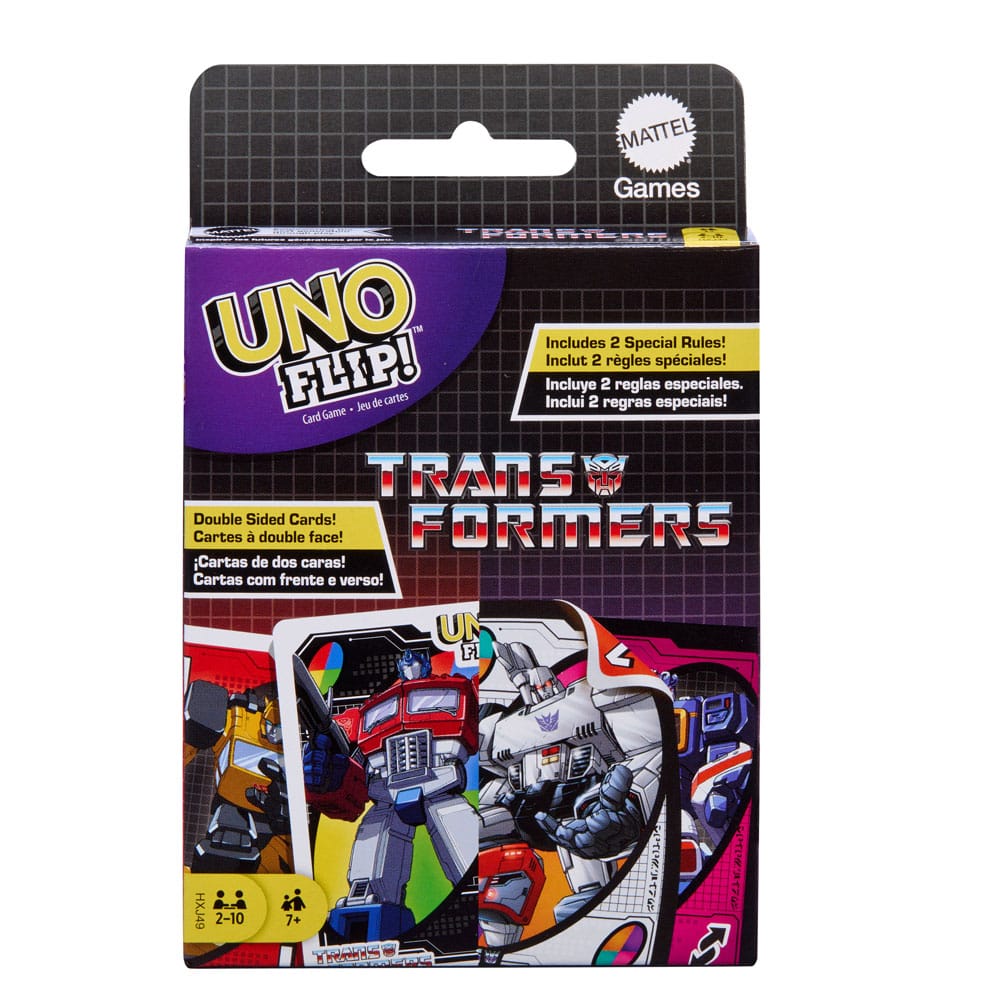 Transformers UNO Flip! Carte da Gioco Mattel