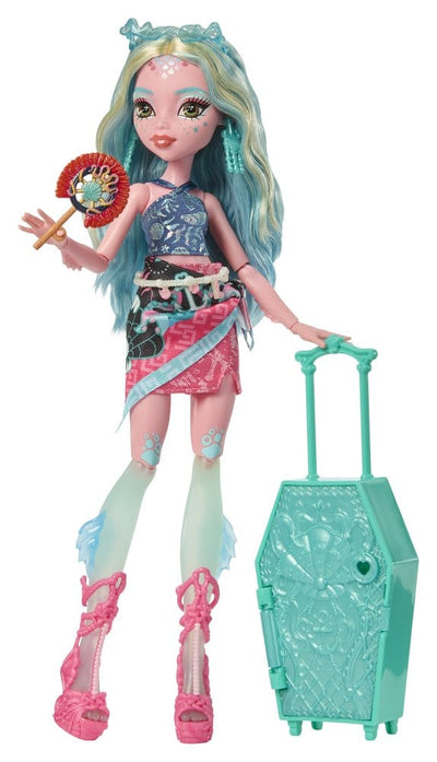 Monster High Skulltimate Secrets Destination: Gore-geous Oasis - Lagoona Blue, Bambola con Accessori, Mattel