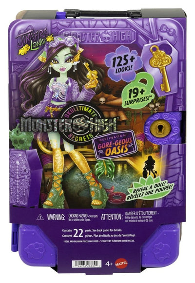 Monster High Skulltimate Secrets Destination: Gore-geous Oasis - Jinafire Long, Bambola con Accessori, Mattel