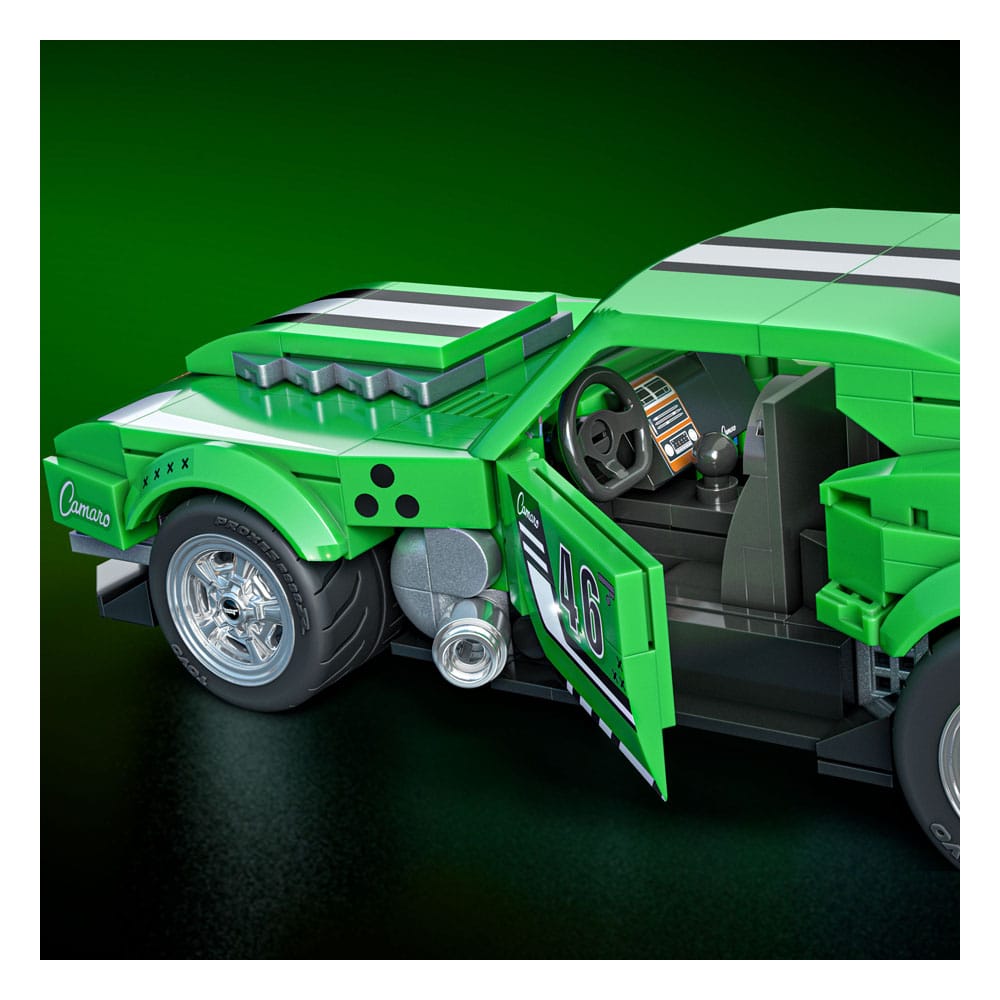 Mattel Brick Shop Hot Wheels Speed Series Set da Costruzione 1/32 Custom '68 Camaro, 289 Pezzi