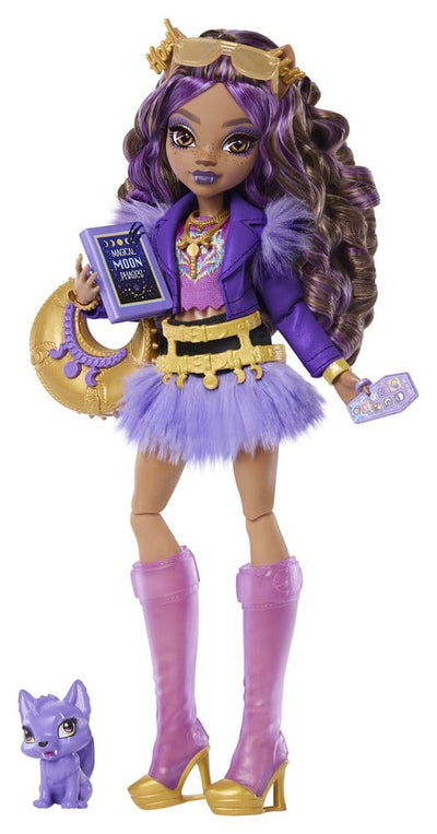 Monster High Bambola Clawdeen Wolf con Lupo Crescent, Mattel
