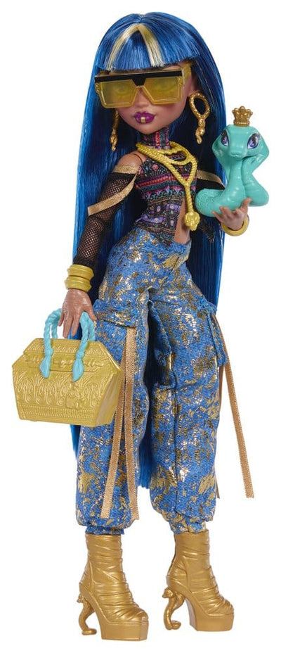 Monster High Bambola Cleo de Nile con Serpente Hissette - Mattel
