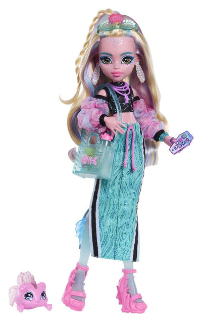 Monster High Bambola Lagoona Blue con Accessori e Neptuna - Mattel