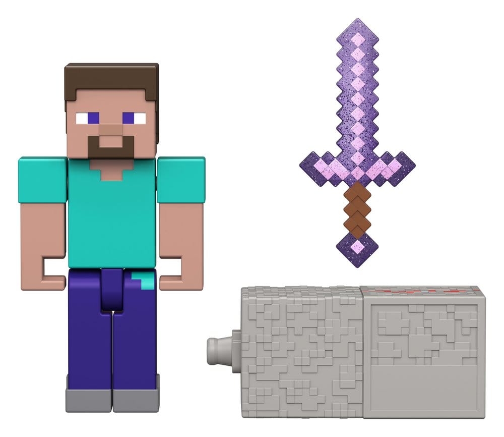 Minecraft Action Figure Steve 8 cm – Mattel
