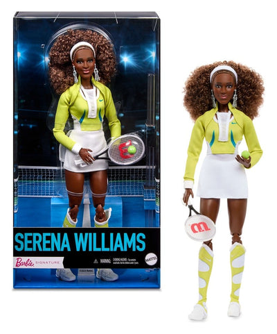 Barbie Signature Bambola da Collezione Serena Williams con Racchetta e Certificato