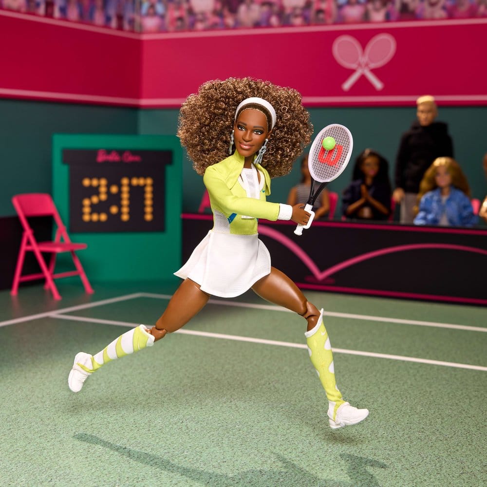 Barbie Signature Bambola da Collezione Serena Williams con Racchetta e Certificato
