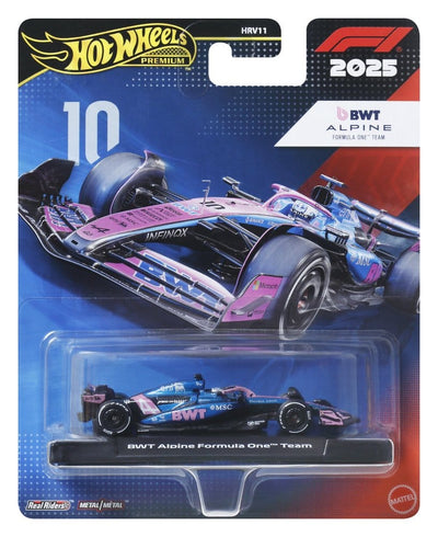 Hot Wheels Premium Formula 1 Alpine 1:64 - Modellino in metallo pressofuso, Mattel