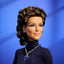 Bambola Barbie Signature Celine Dion con abito a collo alto blu oceano e collana a cuore, Mattel