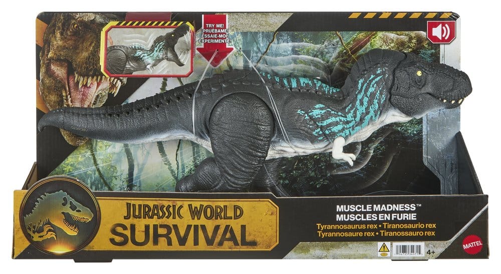 Jurassic World Action Figure Muscle Madness Tyrannosaurus Rex 56 cm - Mattel