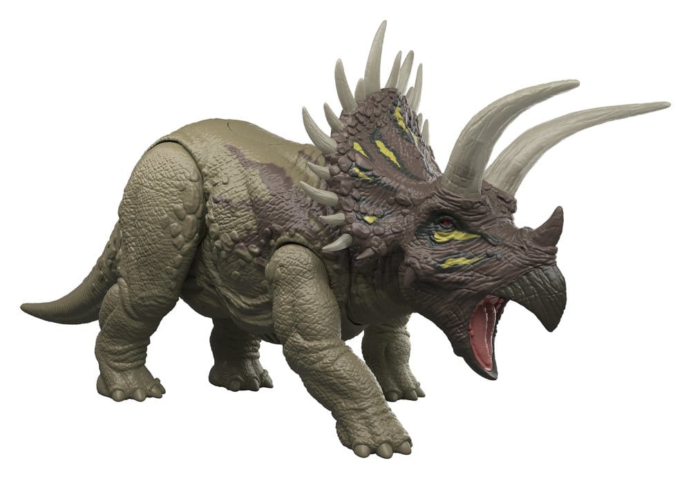 Jurassic World Wild Roar Triceratops Action Figure 31 cm - Mattel