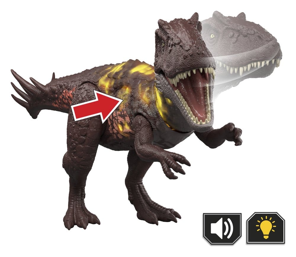Jurassic World Wild Roar Metriacanthosaurus Action Figure 31 cm Mattel