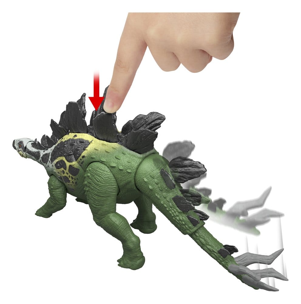 Jurassic World Gigantic Thrashers Stegosaurus Action Figure Mattel