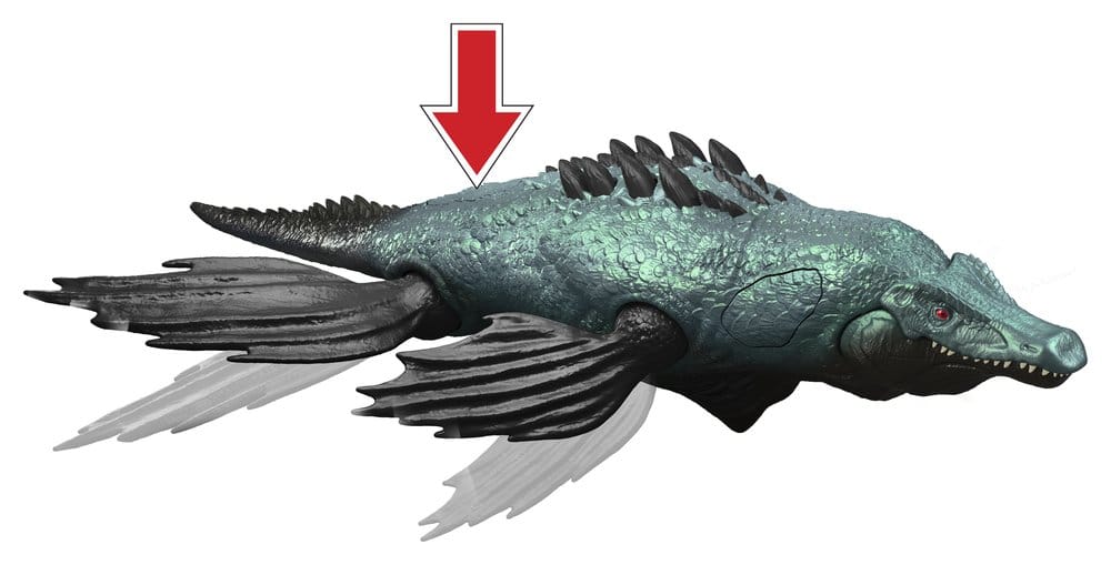 Jurassic World Gigantic Thrashers Liopleurodon 30 cm - Action Figure Mattel
