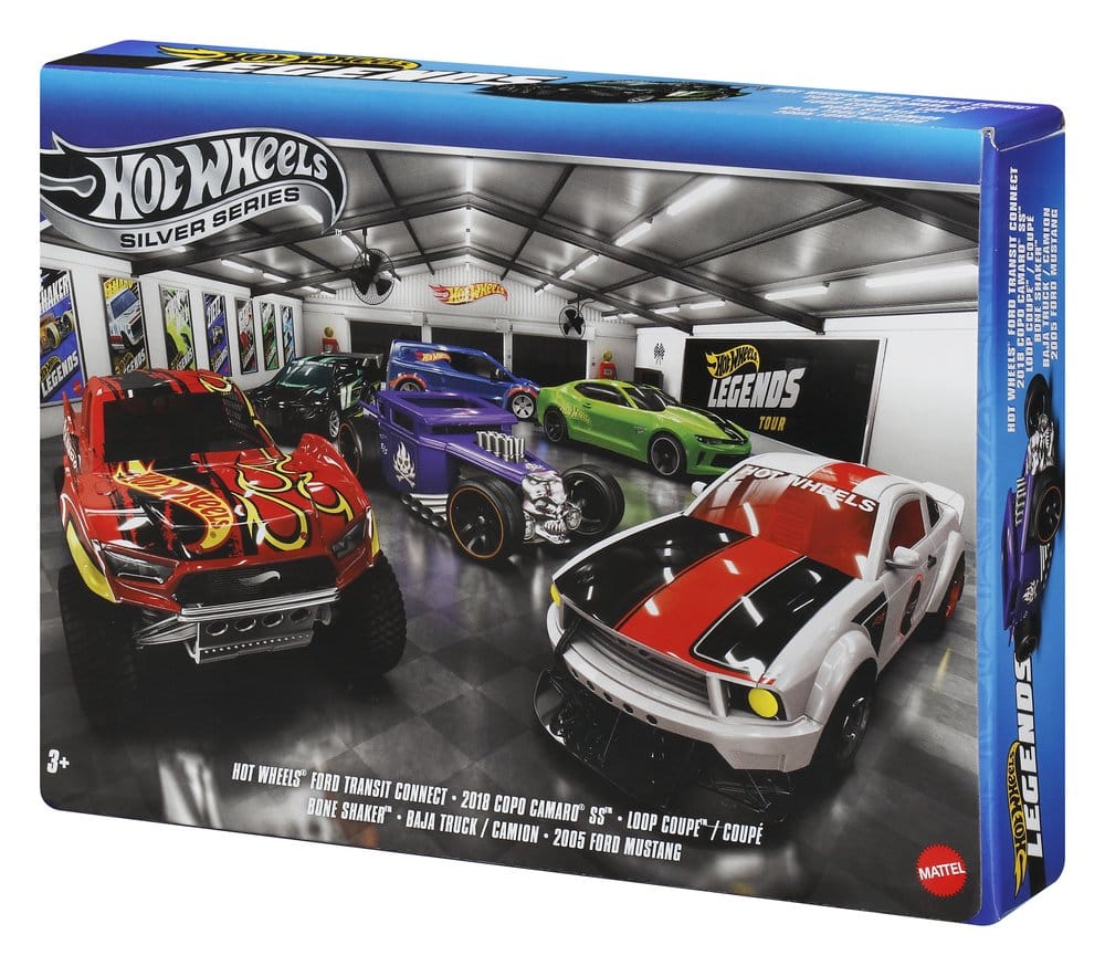 Hot Wheels Silver Series 6-Pack 1:64 - Veicoli Die-Cast Legends