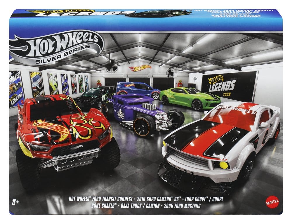 Hot Wheels Silver Series 6-Pack 1:64 - Veicoli Die-Cast Legends
