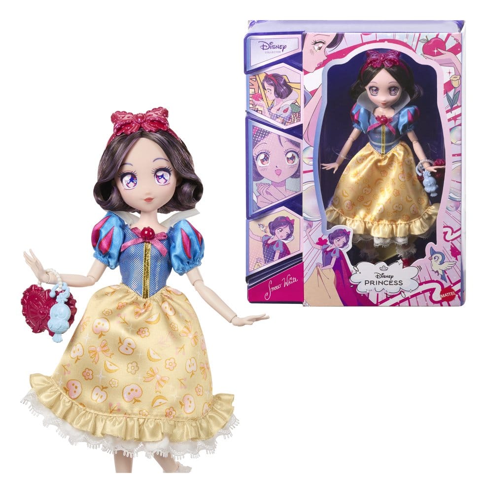 Disney Princess Manga Snow White Bambola Collezionabile 22 cm Mattel