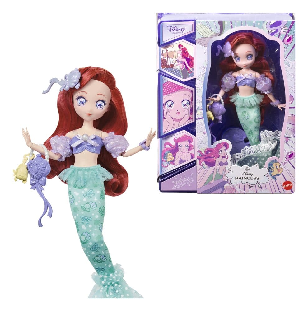 Disney Princess Manga Ariel Bambola 22 cm Mattel