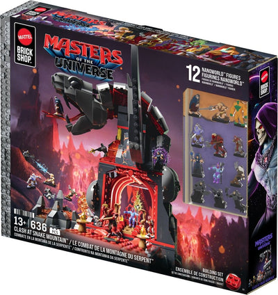 Masters of the Universe Mattel Brick Shop Set da Costruzione Snake Mountain