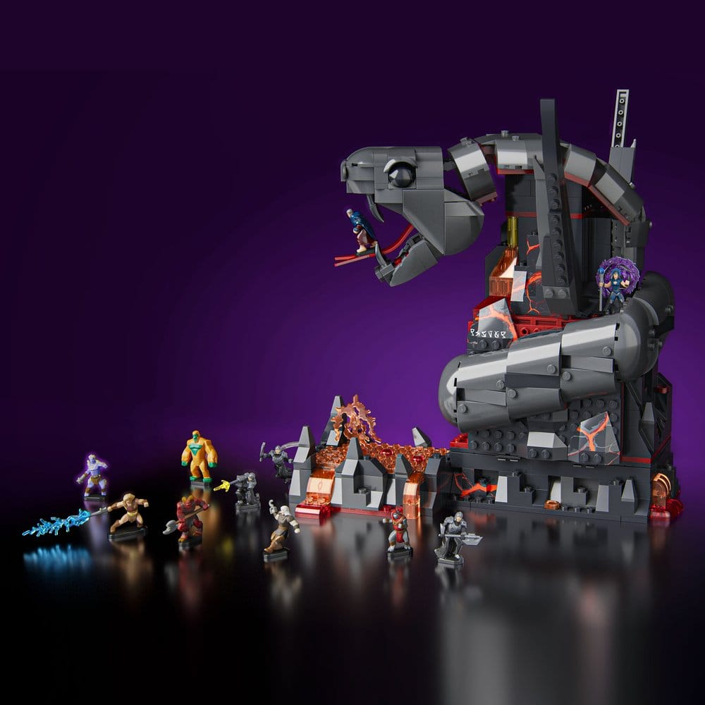 Masters of the Universe Mattel Brick Shop Set da Costruzione Snake Mountain