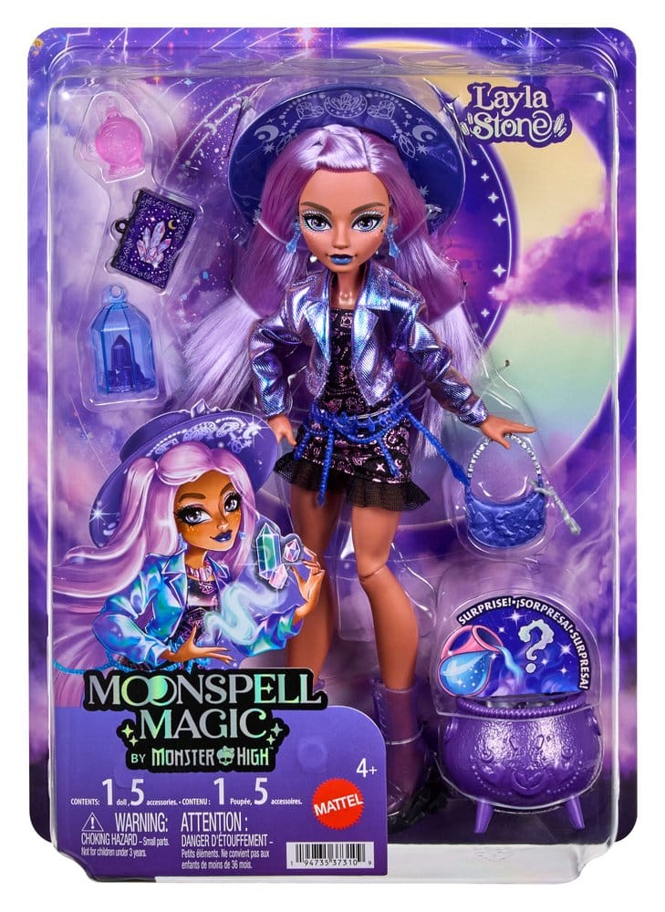 Monster High Moonspell Magic Bambola Layla Stone Mattel
