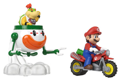Super Mario Hot Wheels Confezione da 2 Veicoli Die-Cast 1:64 Mario e Bowser Jr.