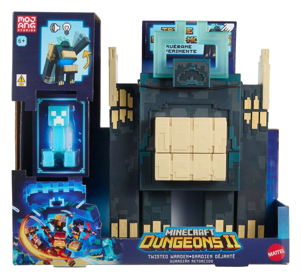Minecraft Dungeons II Action Figure con Luci e Suoni Twisted Warden - Mattel