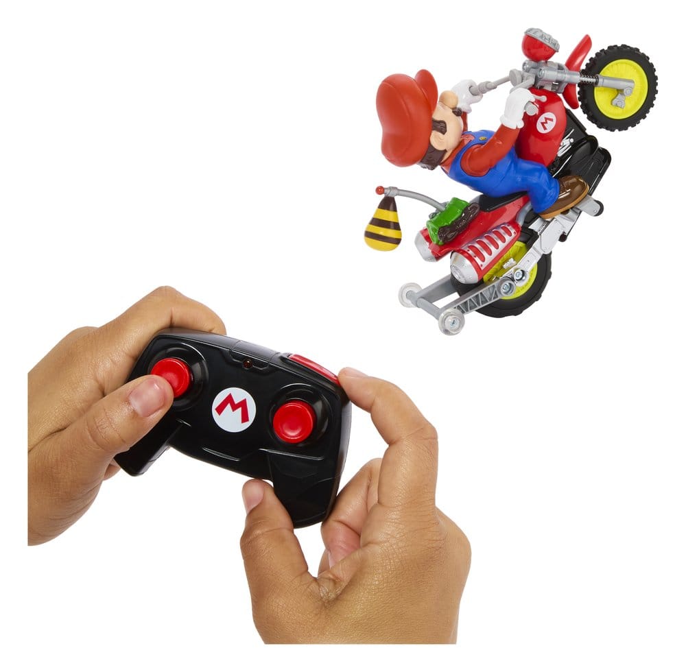 Super Mario Galaxy Movie Hot Wheels Veicolo Radiocomandato Mario Wheelie Motocross - Mattel