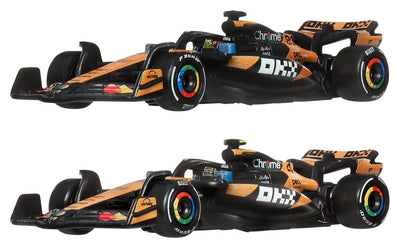 Hot Wheels Premium Formula 1 Team McLaren 2-Pack – 1:64 Die-Cast Auto, Lando Norris e Oscar Piastri