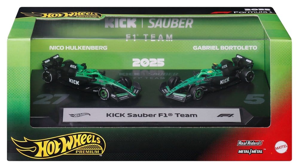 Hot Wheels Premium Formula 1 2-Pack 1/64 KICK Sauber Team