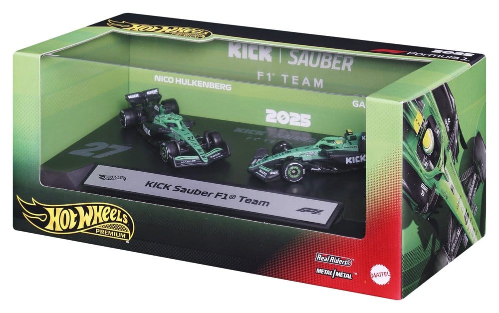 Hot Wheels Premium Formula 1 2-Pack 1/64 KICK Sauber Team