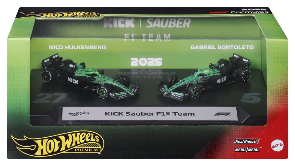 Hot Wheels Premium Formula 1 2-Pack 1/64 KICK Sauber Team