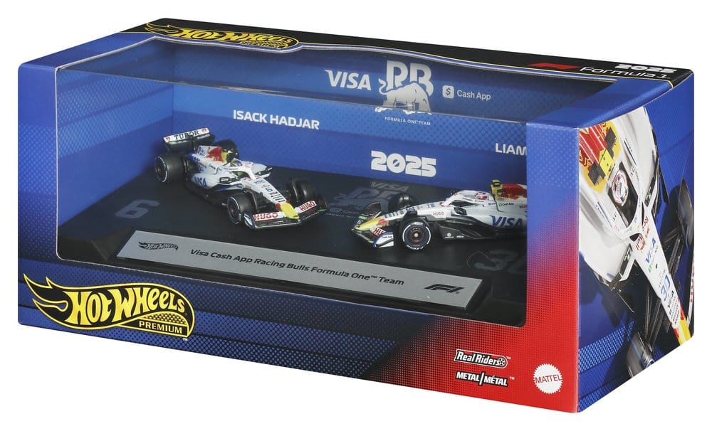 Hot Wheels Premium Formula 1 2-Pack 1:64 Team Visa Cash App Racing Bulls - Modelli Die-Cast