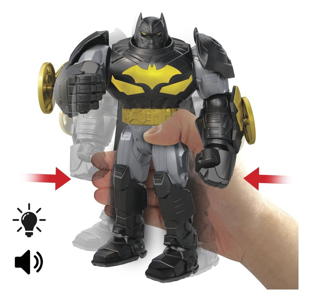 DC Premier Action Figure Mecha Suit Batman 18 cm con Suoni e Luci - Mattel
