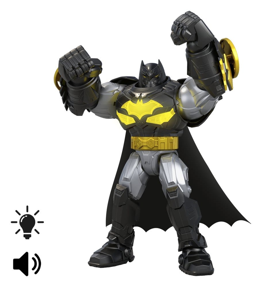 DC Premier Action Figure Mecha Suit Batman 18 cm con Suoni e Luci - Mattel