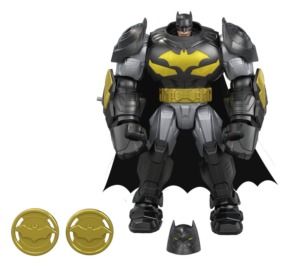 DC Premier Action Figure Mecha Suit Batman 18 cm con Suoni e Luci - Mattel
