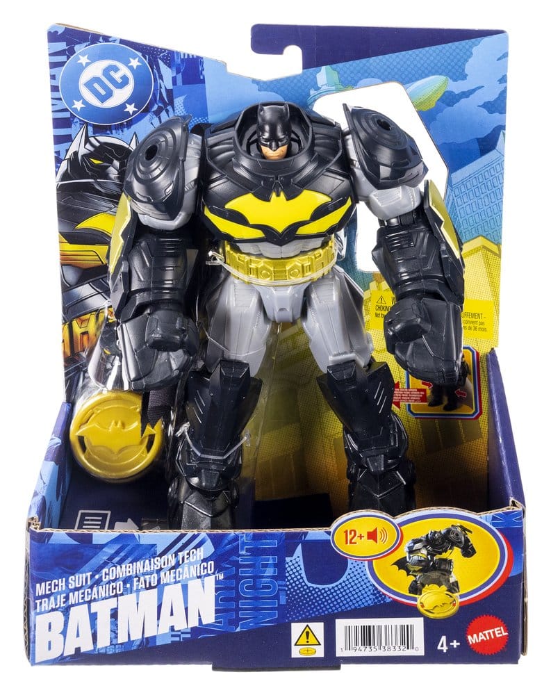 DC Premier Action Figure Mecha Suit Batman 18 cm con Suoni e Luci - Mattel