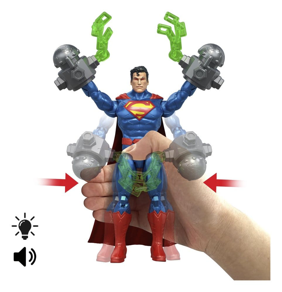 DC Premier Action Figure Superman 16 cm con Suoni e Luci - Mattel