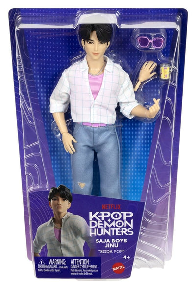 Bambola KPop Demon Hunters Jinu Saja Boys (Soda Pop) Mattel, 30 cm