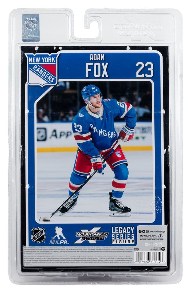 Action Figure NHL Adam Fox New York Rangers Centennial McFarlane SportsPicks 18 cm