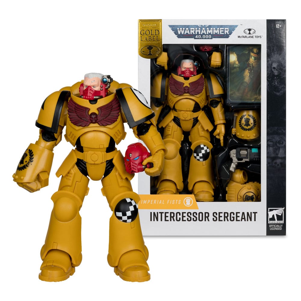 Warhammer 40.000 Action Figure Intercessor Sergeant (Imperial Fist) Gold Label 18 cm McFarlane Toys
