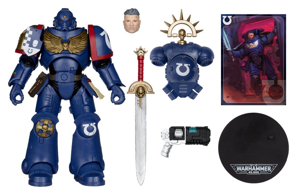 Action Figure Warhammer 40.000 Total War Tenente della 3ª Compagnia (Ultramarines) 18 cm McFarlane Toys