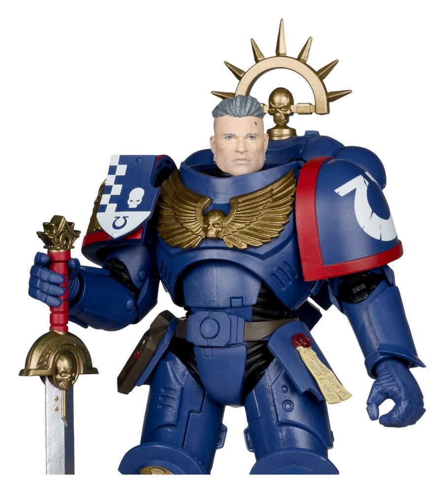 Action Figure Warhammer 40.000 Total War Tenente della 3ª Compagnia (Ultramarines) 18 cm McFarlane Toys